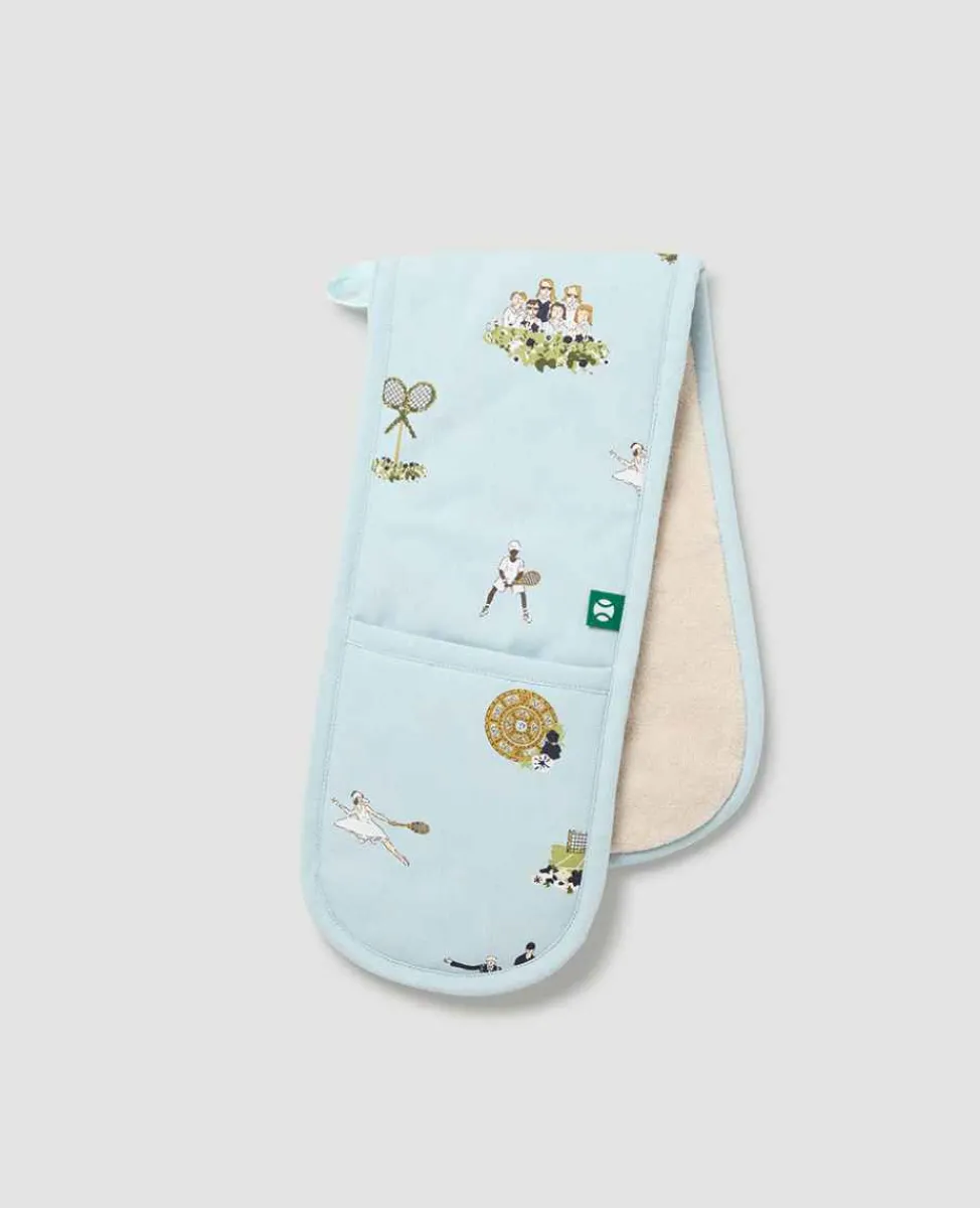 Wimbledon Kitchen*Double Oven Glove - Tennis In An English Garden