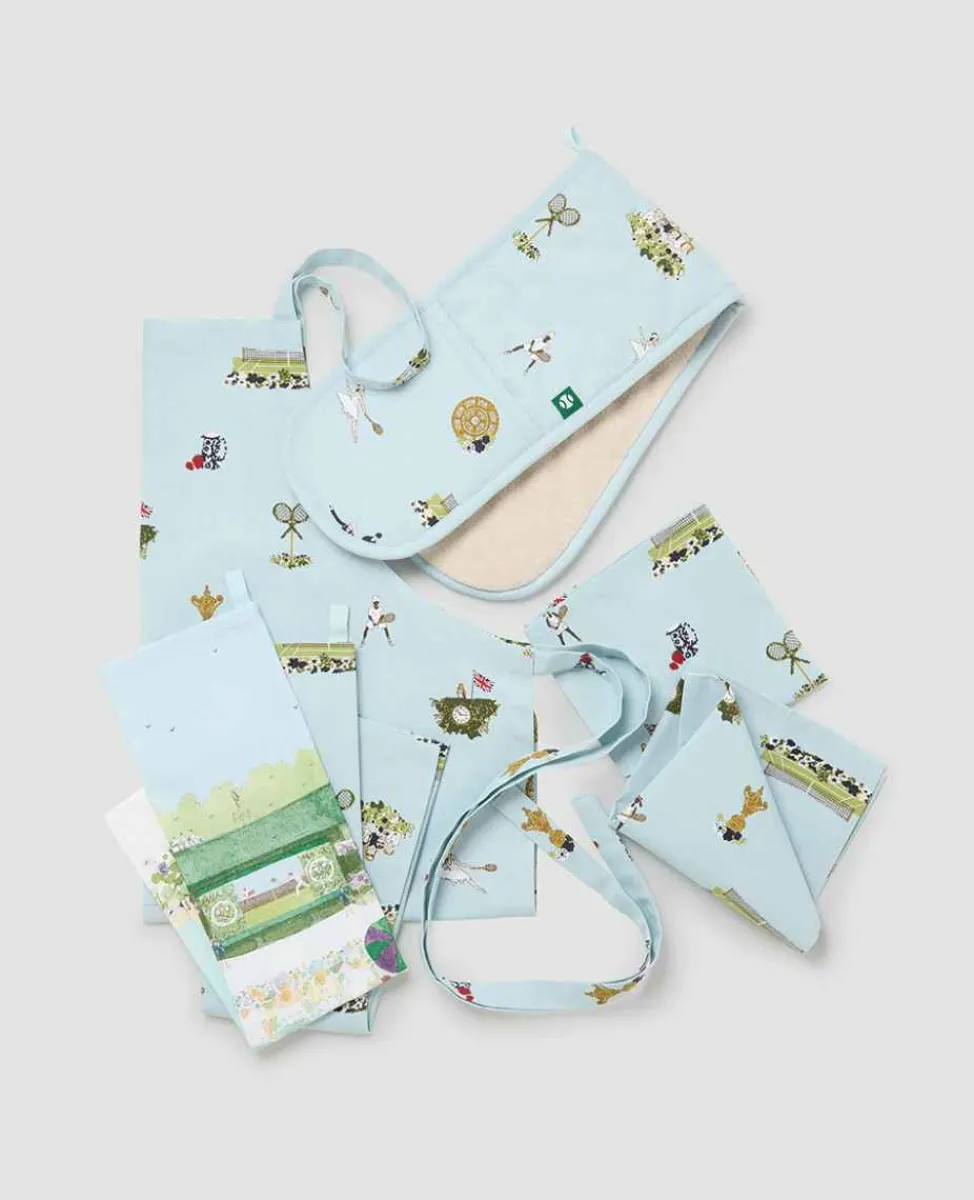 Wimbledon Kitchen*Double Oven Glove - Tennis In An English Garden