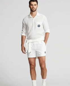 Ralph Lauren Polo Ralph Lauren*Polo Men's Linen Popover Shirt - White
