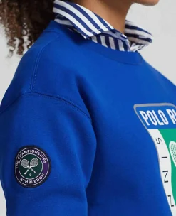 Ralph Lauren Polo Ralph Lauren*Polo Women's Graphic Fleece Sweatshirt - Blue