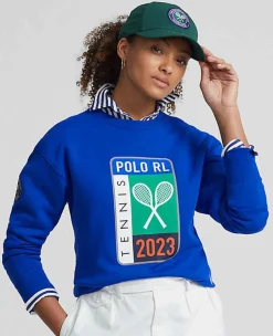 Ralph Lauren Polo Ralph Lauren*Polo Women's Graphic Fleece Sweatshirt - Blue