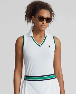 Ralph Lauren Polo Ralph Lauren*Polo Women's Sleeveless Polo Shirt - White