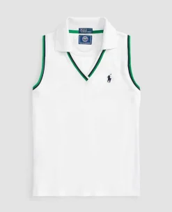 Ralph Lauren Polo Ralph Lauren*Polo Women's Sleeveless Polo Shirt - White