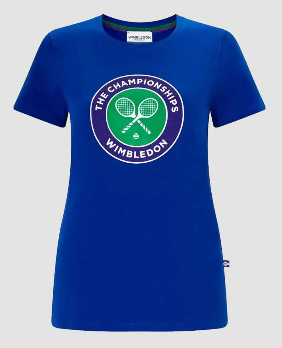Wimbledon Tops & T-Shirts*Women's Championships Logo T-Shirt - Ocean Blue