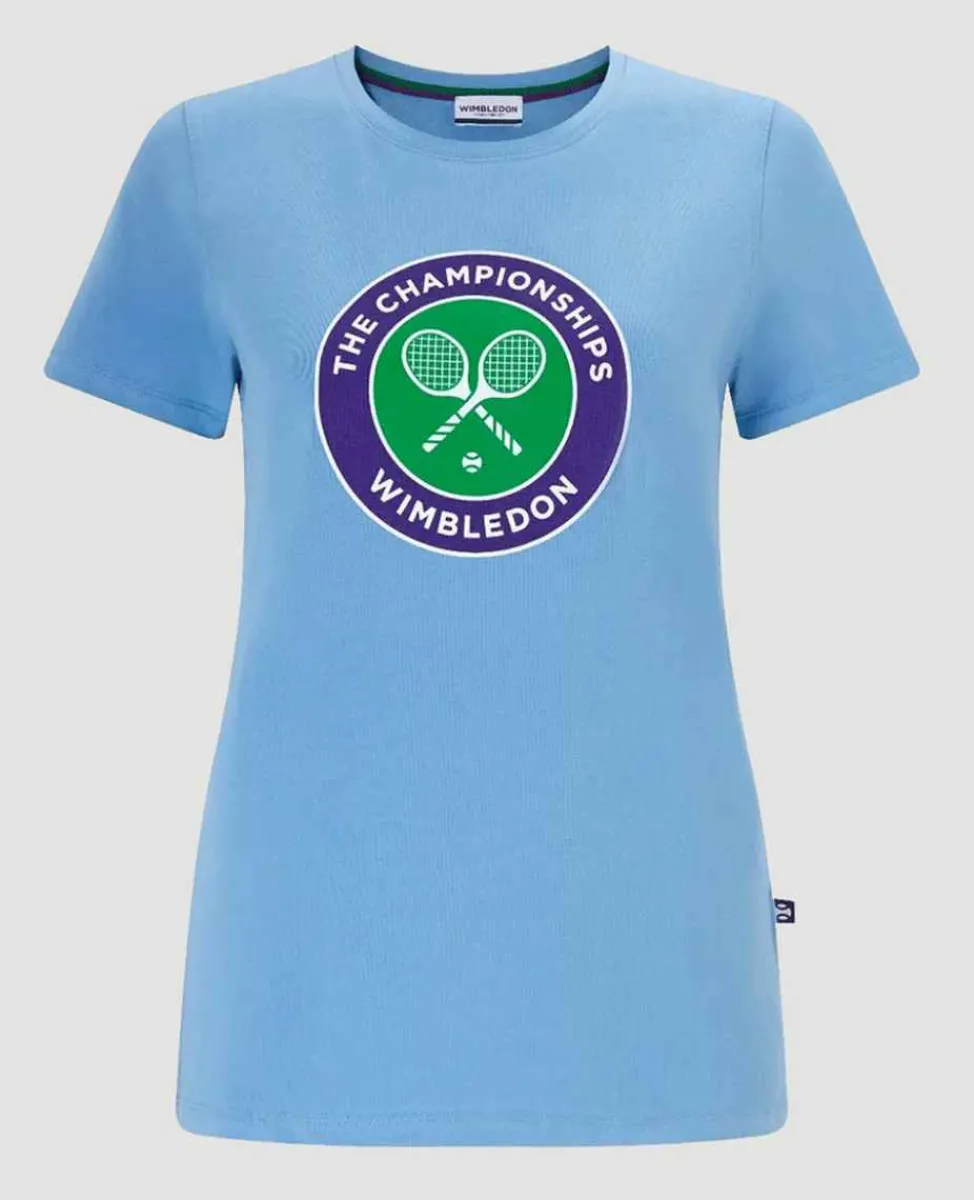 Wimbledon Tops & T-Shirts*Women's Championships Logo T-Shirt - Heritage Blue